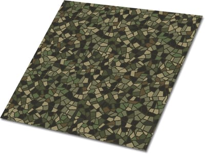 Tulup PVC Tegels - Moro Mozaïek Vinyl Tegels - 30 cm x 30 cm - Groente Vinyl Wandtegels - Verpakking van 9 stuks - Zelfklevende Vinyltegels - Geometrisch Plaktegels - Vinyl Tegels Zelfklevend - Plaktegels keuken en Badkamer