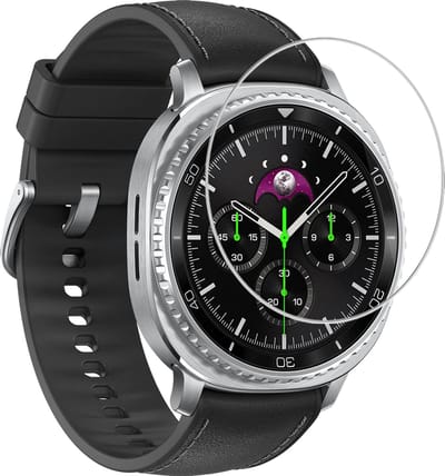 Screenprotector Geschikt voor Samsung Galaxy Watch 8 Classic (46 mm) - Extra Sterk - Tempered Glass - Gehard Glas - Beschermglas Screen Cover - Bescherm Protector voor Smartwatch