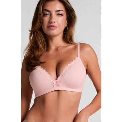 Hunkemöller Dames Lingerie Voorgevormde bh zonder beugel Lola - Roze - maat B75