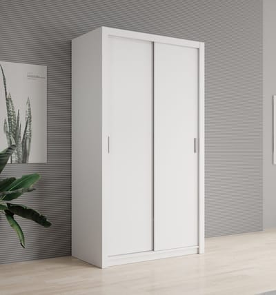 Meubella - Kledingkast Blake - Wit - 120 cm