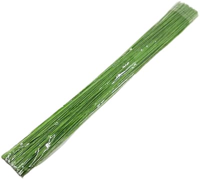 Bloemendraad - Metaaldraad - Bloemen Maken - Papier Omwikkeld - 100 stuks - Groen