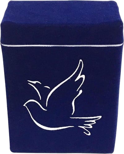 Crematie Urn Tas - Tijdelijke Urn - Veilig Reizen - TSA Standaard Goedgekeurd - Op Maat Gemaakt - Blauw