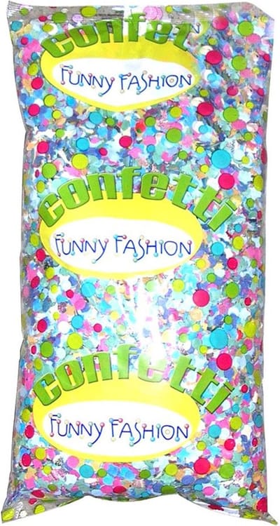 Funny Fashion Confetti snippers van papier - multi colours mix - 500 gram zakje - feestartikelen - versieringen - carnaval