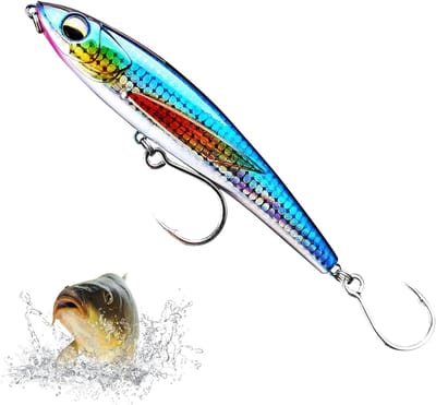 Realistische Bionische Visaas voor Zee- en Zoetwatervissen - Wobbler met Haak voor Forel en Baars (12cm)