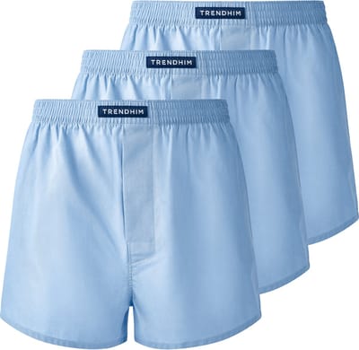 TrueFeel | 3-pack hemelsblauwe losvallende premium katoenen boxershorts
