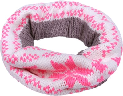 Warme nekwarmer voor meisjes met winters -patroon
