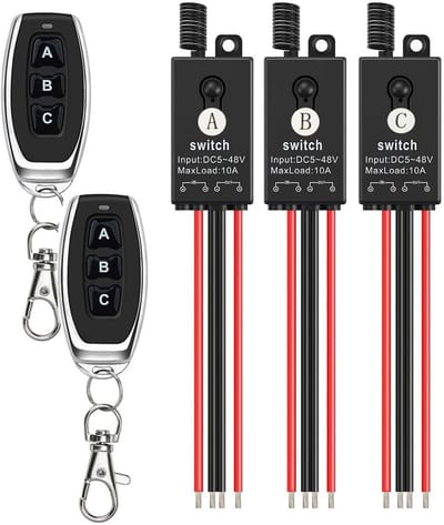 Draadloze Afstandsbediening Schakelaar Set voor Verlichting en Alarm - DC 5V-48V