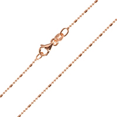 Cavill - Zilveren Ketting 925 Sterling Zilver Rosé Verguld - 45 cm Fijne Minimalistische Damesketting met Karabijnsluiting Elegant Design