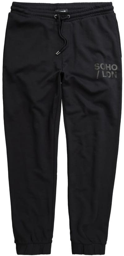 Men Plus - Heren - Sweatpants basic fit elastische tailleband - Zwart - Maat 3XL