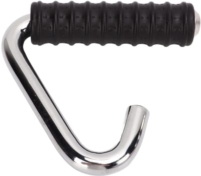 Dailygoods- Fitnesshandle C-Vorm - Rubber Handvat - Sterk Ijzer - Ergonomisch Ontwerp - Duurzaam - Verbeter Workout - Fitnesshandvat