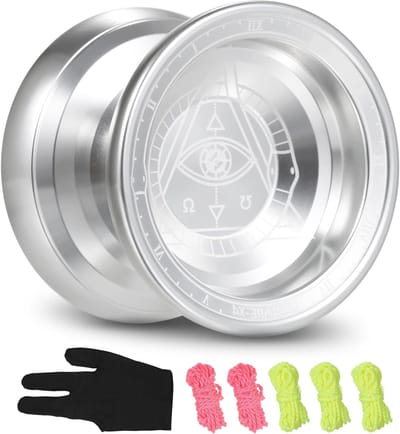 Professionele Aluminium Yoyo voor Concurrentie met Snaren en Handschoen - Perfect als Cadeau voor Yoyo Liefhebbers
