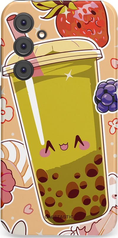 Casetastic Hoesje Geschikt voor Samsung A35 - Stijlvolle Beschermende Duo-layer Case - Bubbelpret