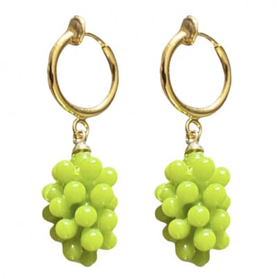 Klem oorbellen-Druif-Goudkleurig- geen gaatje- Charme Bijoux