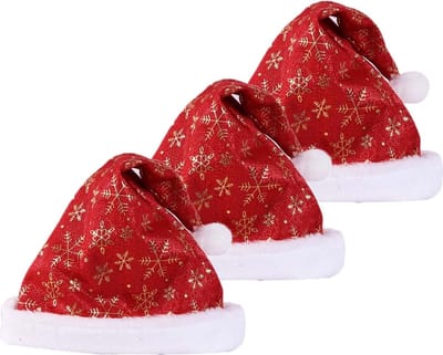 Kerstmuts Volwassenen Kerstkleding Kerstmuts Kind Kerstdecoratie Kerstmutsen Set van 3 Stuks