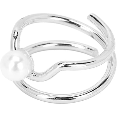 Parelvingernagel Knuckle Rings Stijlvolle en eenvoudige koperen vingertop sieraden voor vrouwen en meisjes3052 white
