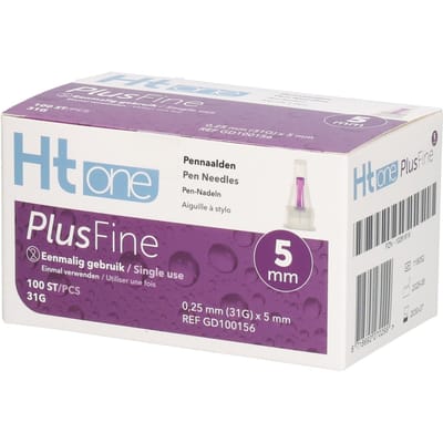 HT One PlusFine Pennaalden 5mm 31G - 100 Stuks - Steriel verpakt