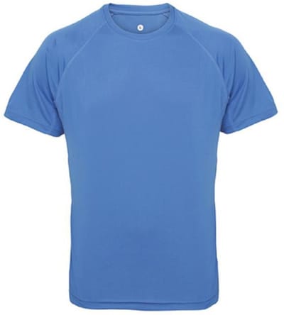 TriDri - Panelled Tech T-Shirt - Sapphire maat S