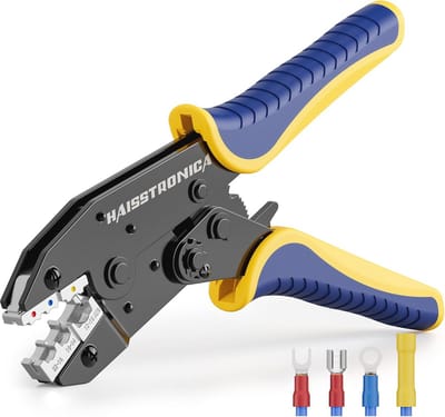 Krimpgereedschap voor geïsoleerde elektrische draadconnectoren - Ratel-krimpgereedschap voor AWG 22-10