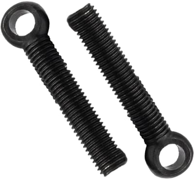 Dailygoods- Hijsbout M5 x 35 mm - 20 stuks - Zwarte Koolstofstalen Schroef - Volledige Schroefdraad - Eenvoudig te Installeren - Compact en Lichtgewicht - Ringbout
