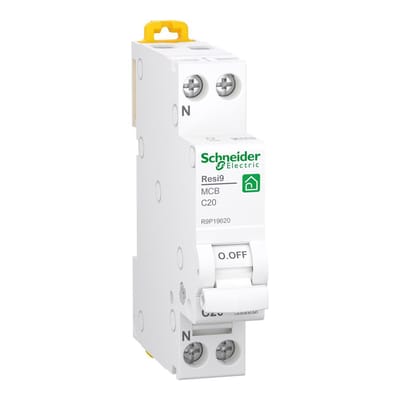 Schneider- Electric Schneider Electric installatieautomaat Resi9 1P+N C20