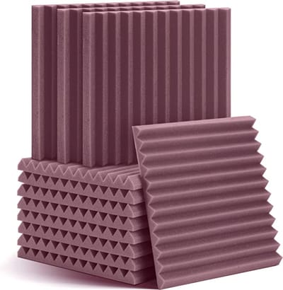 Geluiddempende bekleding - Isolatieplaten - Sound-absorbing upholstery - Akoestische schuimtegels, geluiddichte studioschuimen - soundproof studio foams -Sound dampening 12