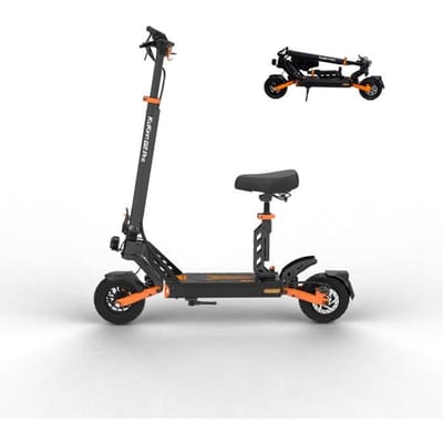 KuKirin G2 Pro Trotinette électrique - Pliable Moteur 600W, batterie 48V 15Ah Autonomie 65 km pneus 9 pouces zwart