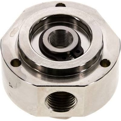 3-Weg draaidoorvoer 1/8" x 1/4" x3/8" Vernikkeld Messing PUR 0 bar (0.0psi)