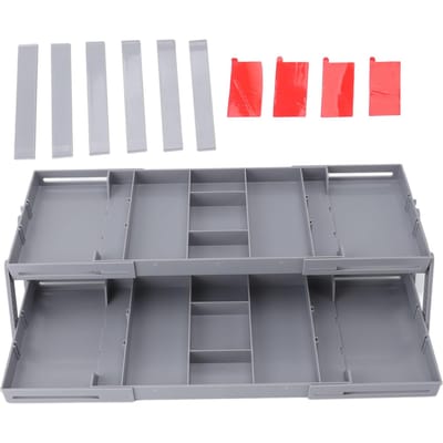 Organisateur de tiroir à une rangée, extensible et pliable, plateau de rangement pour bijoux, boucles d'oreilles, vitrine