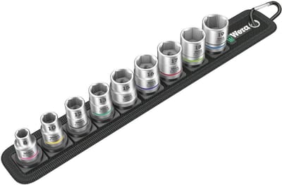 Socket Wrench Inserts 9-Piece Set, 3/8 Inch Drive, Versatile Tool for DIY and Professional Use