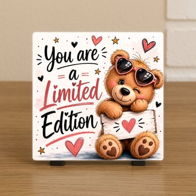 Wenstegeltje – You are a limited – beertje – Incl standaard – Cadeau – Trendy nu – Wanddecoratie – Cadeau voor collega, vriend(in) of zomaar – Sfeervol en Persoonlijk – Zomaar - Cadeau idee