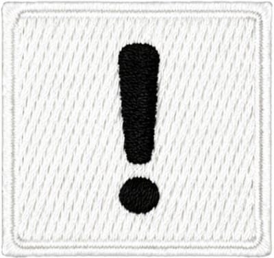 Fjesta© Oeteldonk embleem - Scrabble stijl uitroepteken