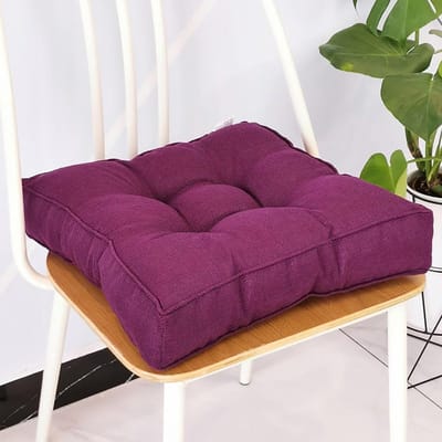 Zitkussens Set - Stoelkussens Binnen - Comfortabel Zitten - Extra Dikke Vulling - 40x40cm Set 2 - Wit