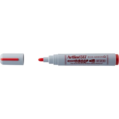 Whiteboardmarker Artline 517 Dry Safe Eco rond medium rood