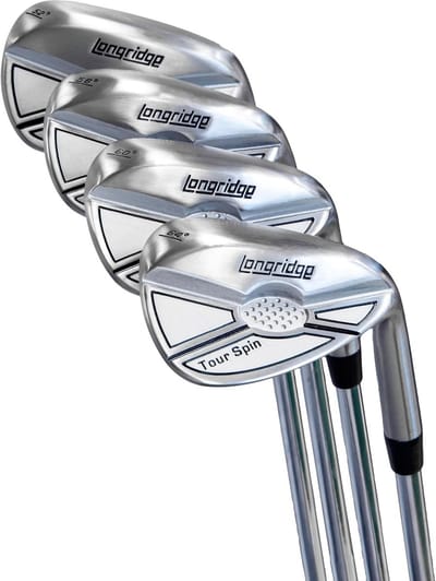 Golf Wedge - Zand Wedge - Precieze Slagen - Geborsteld Staal - 60 Graden - Zwart
