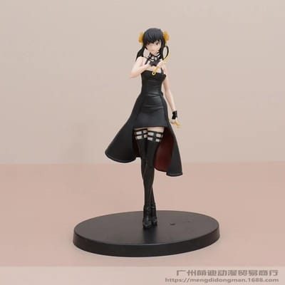 Figurine Anime SPY×FAMILY 16CM Kawai Anya Forger Yor Forger Figurines d'Action Figurine Debout Modèle de Collection Poupée Jouets En Stock black