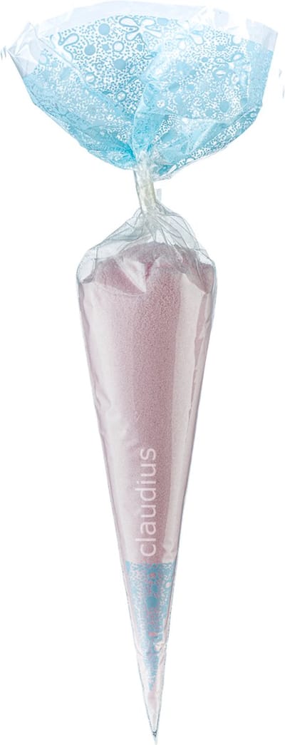 Scrubzout Rozen - 300 gram in puntzak blauw- set van 6 stuks - Hydraterende Lichaamsscrub