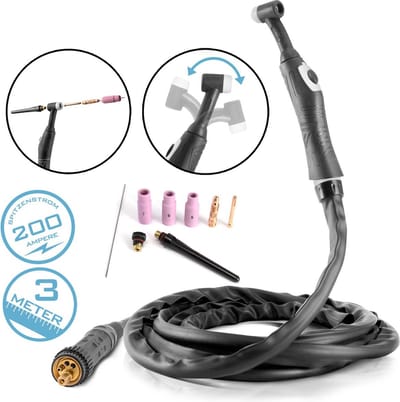 TIG-lastoorts WP26F Euro-aansluiting