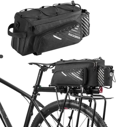 Fiets Bagagedragertas met Regenhoes - 13L - Bagage drager fietstas - Dubbele Fietstassen - Ebike - Veel Opbergruimte