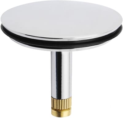 Dailygoods- Badplug Verstelbaar 43mm - Chock Plug - Afvoerplug - Verchroomd - Koper - Waterdicht - Badstop