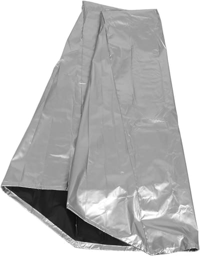 Beschermhoes Slanghaspel - Tuinslanghoes Waterdicht - Tuinonderhoud - Weerbestendig Oxford Materiaal - 88 x 66 x 63 cm - Zilver