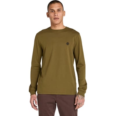 Timberland Long Sleeve Tee Dark Olive Taglia: S | Magliette basic Outlet | Uomo | Verde