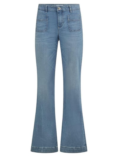 Bootcut Fit-jeans Van Peter Hahn denim