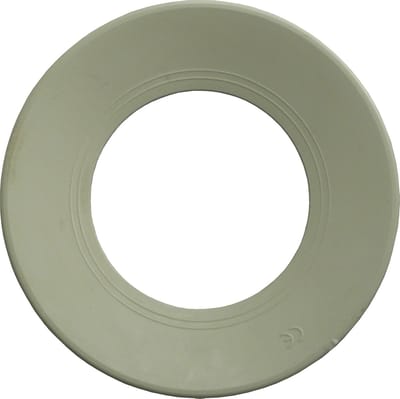 WC Afvoerboog Afdichting - Lippenafdichting - Sanitair Lekvrij - Standaard Maat S - 15x15x5 Cm - Wit