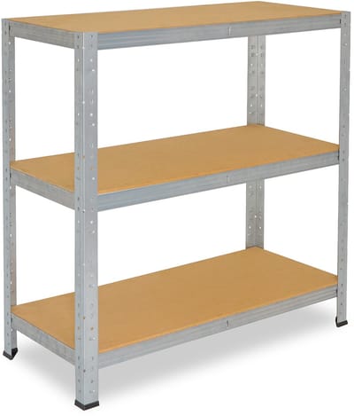 Shelfplaza HOME metalen stellingkast - 115x80x45 cm - verzinkt - 3 planken