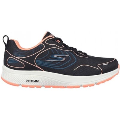 Skechers Neutrale hardloopschoenen voor dames voor dagelijks gebruik (Zwart/Koraal)