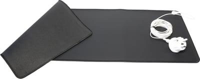 Aardingsmat -Deskmat van Carbonleder (100% vegan) 65x25cm - Anti slip