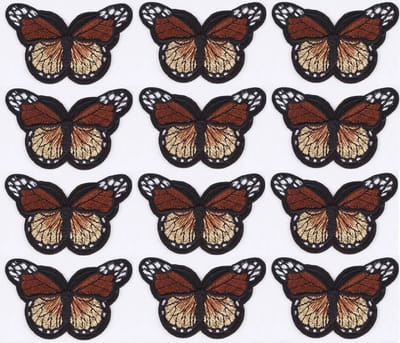 Vlinders strijk embleem - Set van 12 - Vlinders Patches - Vlinder- Patches - Stofapplicatie - Patchwork - 12 Stuks - Versiering voor op kleding - Leuk Cadeau