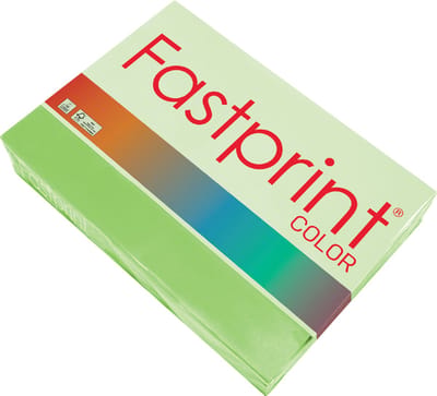 Kopieerpapier Fastprint A4 160gr helgroen 250vel - 5 stuks