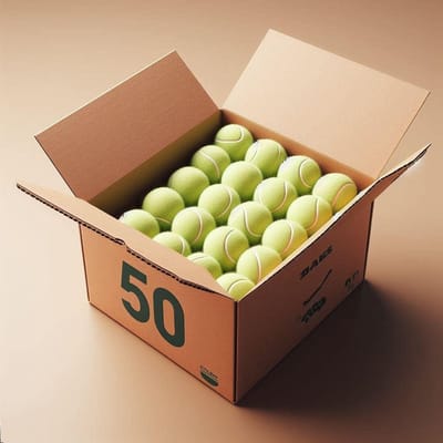 Tennisballen Bulk - Oefenballen Hondenballen - Sport Training - Officiële Maat - 64 Millimeter - Lichtbruin
