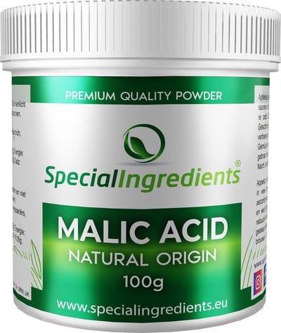 Special Ingredients Ltd. Appelzuur poeder - Malic acid voor gastronomie - 100 gram